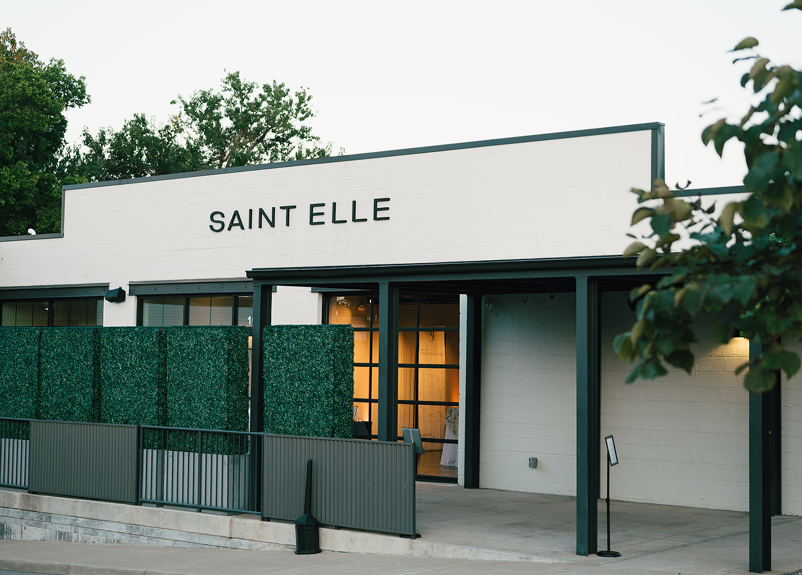 The front facade of the Saint Elle Wedding venue