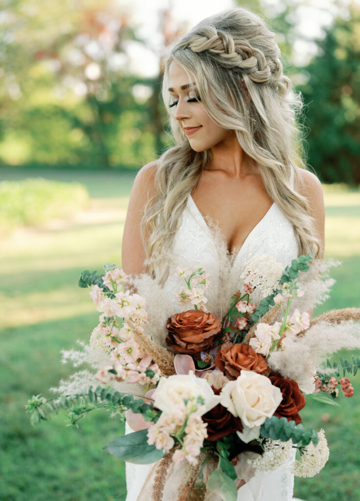 Bride preparing for her Nashville Wedding. 