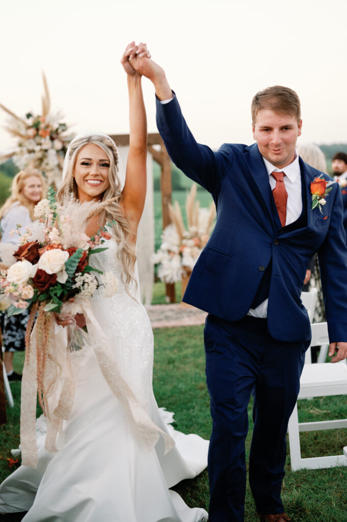 Backyard boho wedding in Tennessee. 