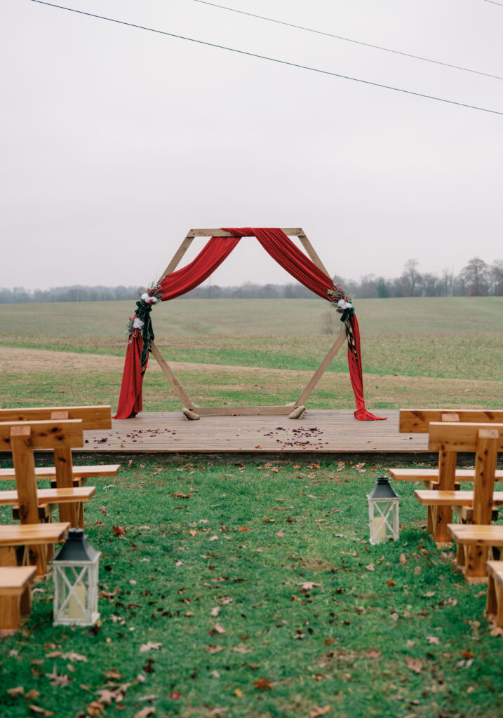 Wedding ceremony aisle