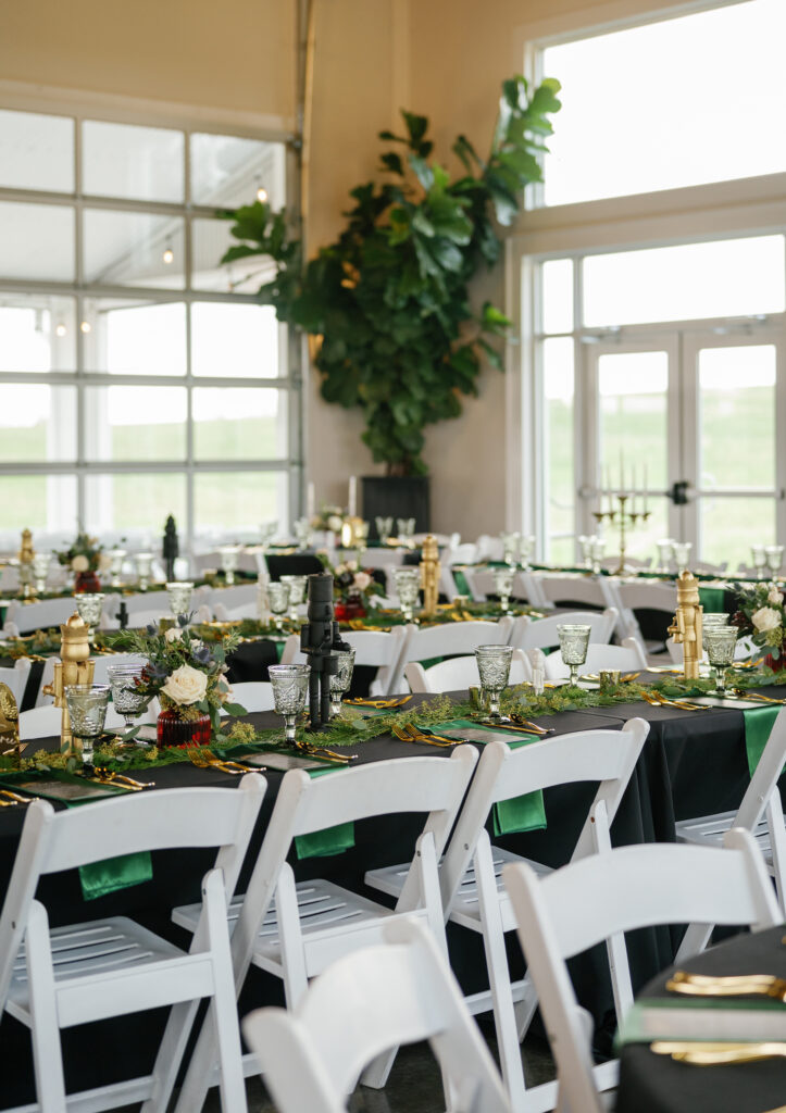 Christmas wedding decor at The Ruby Cora. 