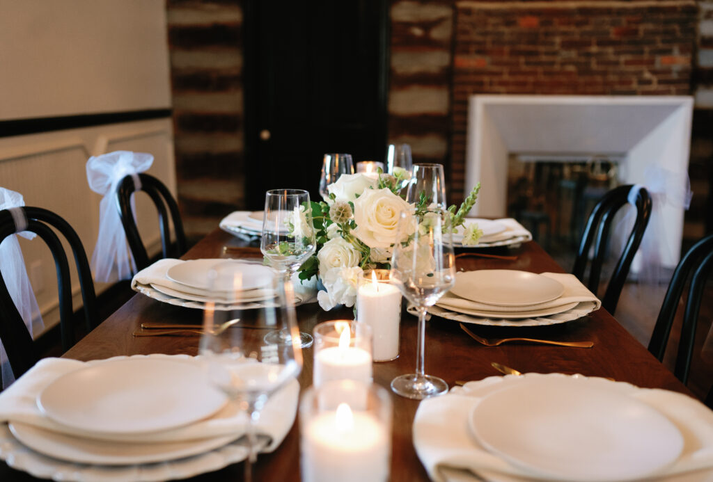 Wedding reception table at Estelle Nashville wedding venue