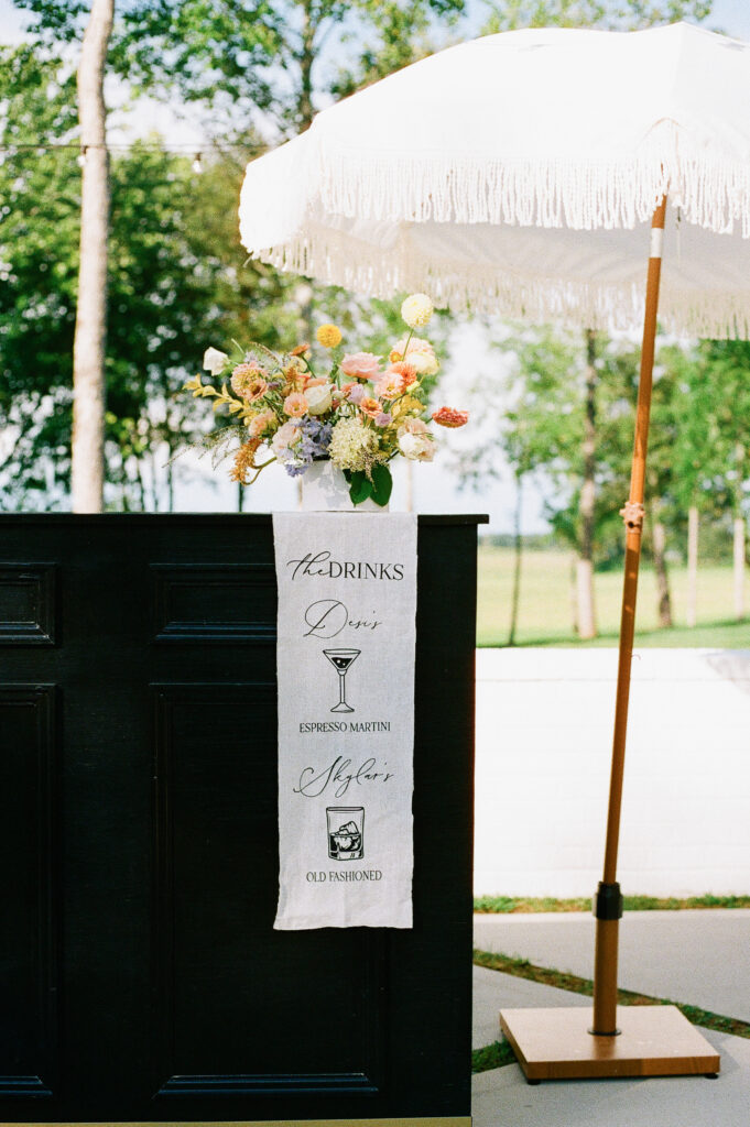 custom wedding signage