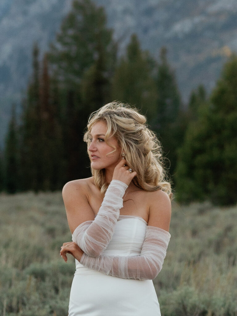 Bride in the Tetons